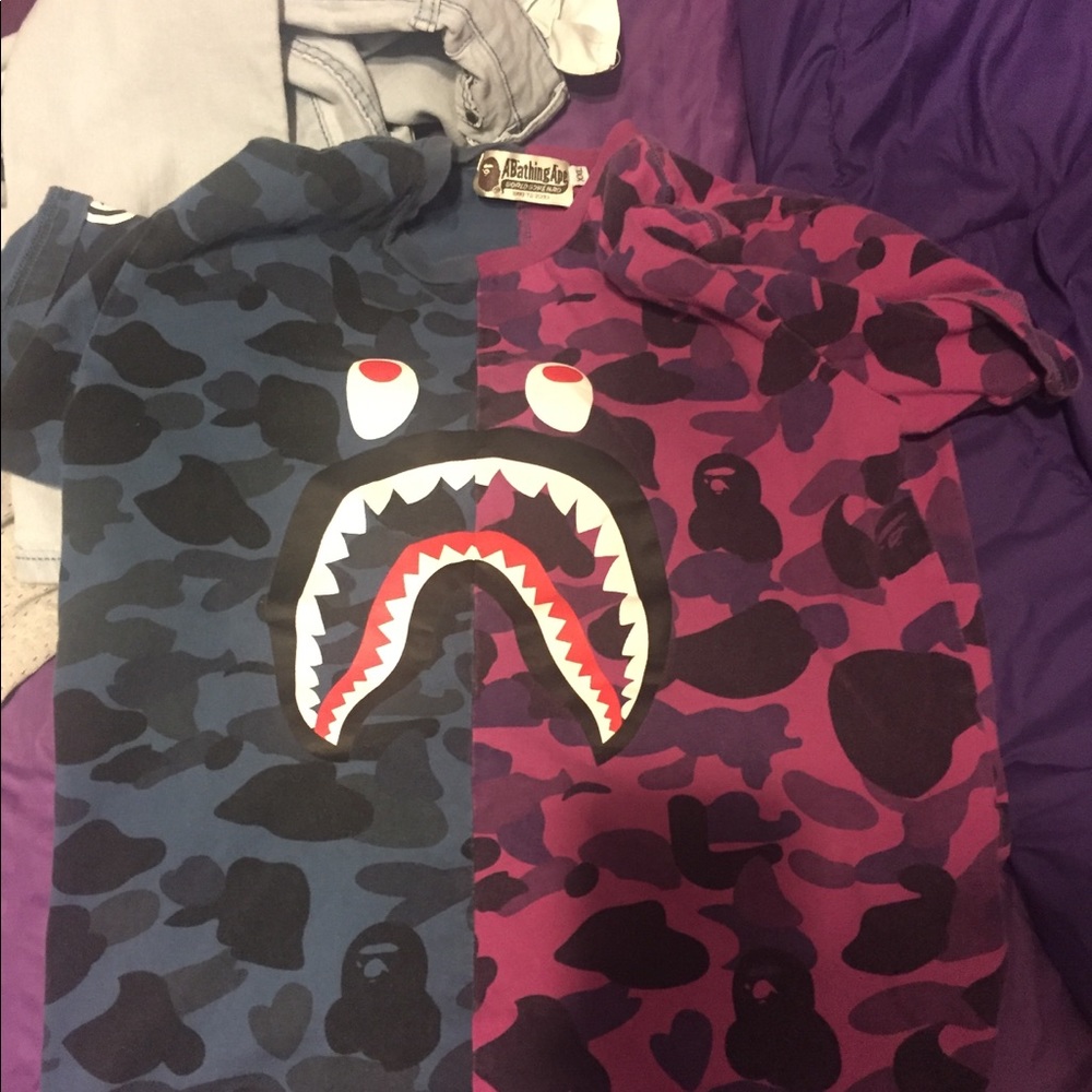 Purple Bathing Ape Shirt Authentic
